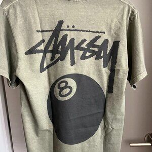 STUSSY 8 BALL TEE PIGMENT DYED T SHIRT